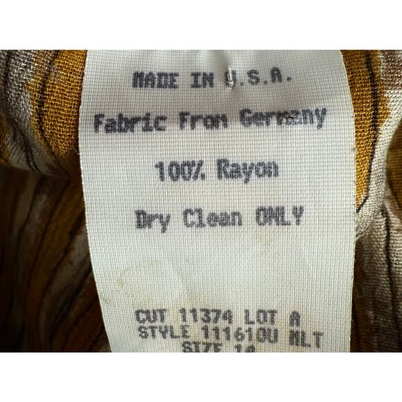 CAROLE LITTLE Vintage 80s Abstract Kimono Artsy Boho Cardigan Tunic Size 14 - Picture 15 of 15